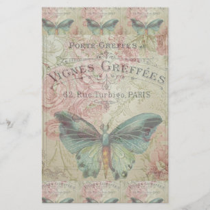 Retro,Shabby Chic,Vintag,ländlich,florale,b Briefpapier