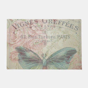 Retro,Shabby Chic,Vintag,ländlich,florale,b Fußmatte
