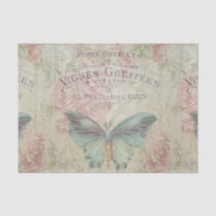 Retro,Shabby Chic,Vintag,ländlich,florale,b Seidenpapier