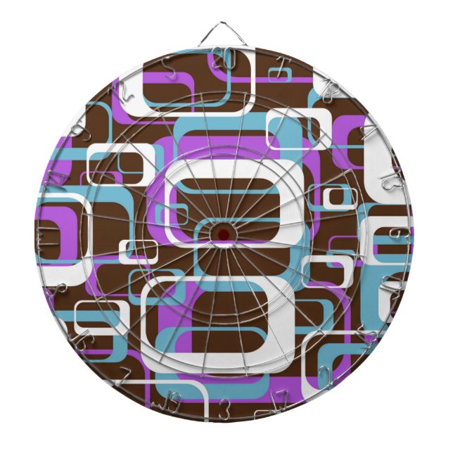 RETRO SHAPES PATTERN DARTSCHEIBE (vorne)