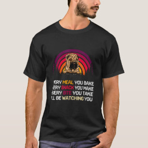 Retro Shar Pei Hund ich werde dir den Vater beobac T-Shirt