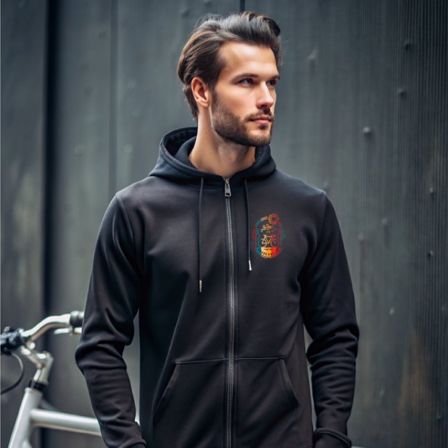 Retro Shark Valley Bike Trail Hoodie (Von Creator hochgeladen)