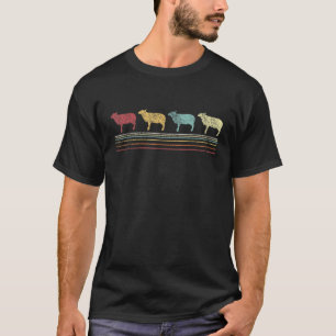 Retro Sheep Lover Funny Sheep Vintag T-Shirt