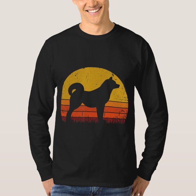 Retro Shiba Inu für Hund Lover | Weihnachtsgeschen T-Shirt (Vorderseite)