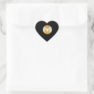 Retro Shiba Inu   Shiba Inu Mama Vater Produkt Herz-Aufkleber