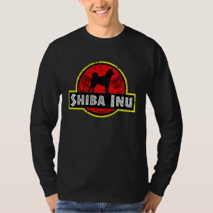 Retro Shiba Inu Vater Vintager Hundevater Mutter H T-Shirt