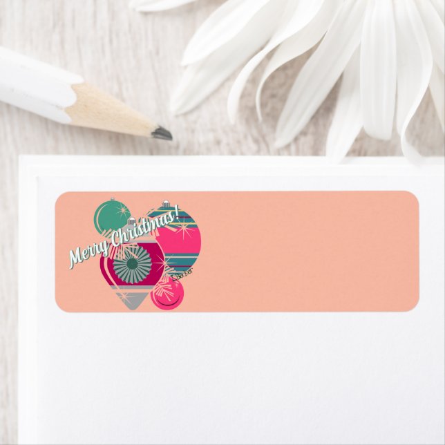 Retro Shiny Brite Ornaments Weihnachten (Insitu)