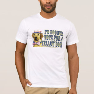 Retro Shirt gelber Hundedemokraten