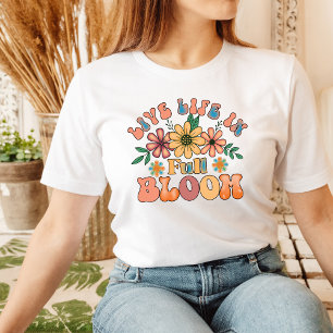Retro Shirt Good Vibes Tshirt Groovy Blume T-Shirt