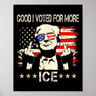 Retro-Shirt Lustig Gut Ich habe für mehr Eis Patri Poster