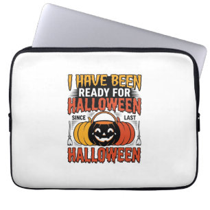 Retro-Shirt mit Halloween-Süßigkeiten-Eimer-Design Laptopschutzhülle
