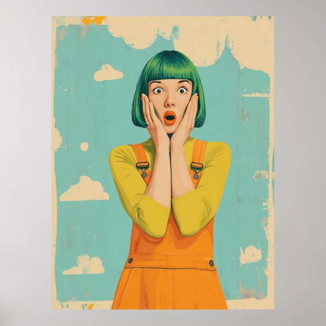 Retro-Shock für Pop Poster (Vorne)