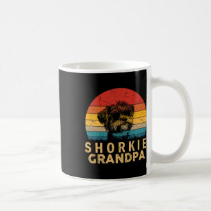 Retro Shorkie Grandpa Dog Lovers Paw Vater Vathers Kaffeetasse
