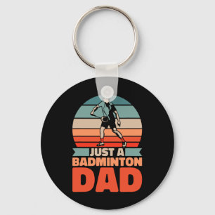 Retro Shuttle Vater - Vintag nur ein Badminton Da Schlüsselanhänger