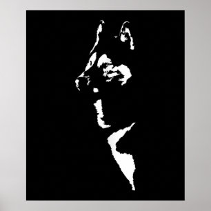 Retro Siberian Husky Hund Vintage Hundebesitzeri Poster