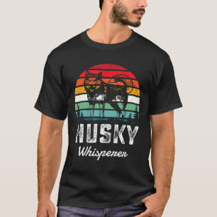 Retro Siberian Husky Lover gibt Huskies Dog Pet O T-Shirt