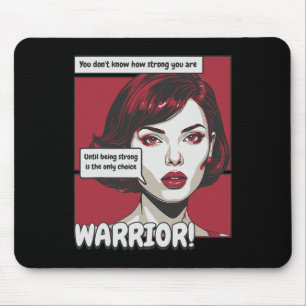 Retro-Sichelzellenkriegerinnen sind starke Burgu Mousepad