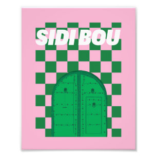 Retro Sidi Bou Said Fotodruck