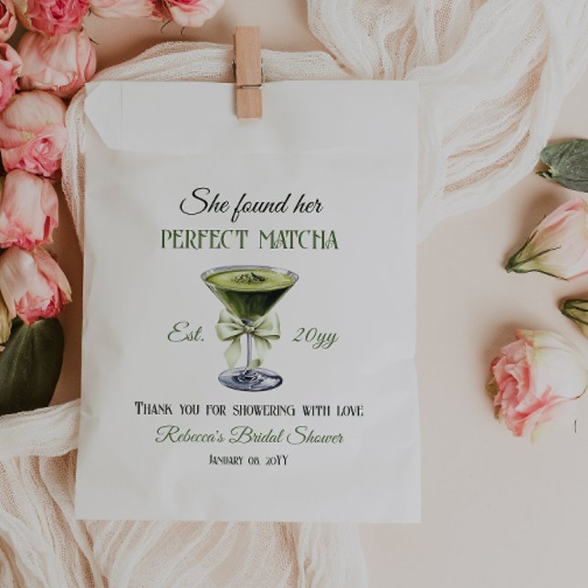 Retro Sie fand ihr perfektes Matcha-Brautparty Geschenktütchen (Von Creator hochgeladen)