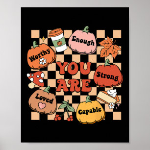 Retro Sie sind Pumpkin Fall School Berater Danke Poster