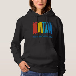 Retro Siebzigerjahre Art-Asheville-North Carolina Hoodie