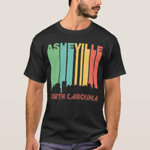 Retro Siebzigerjahre Art-Asheville-North Carolina T-Shirt