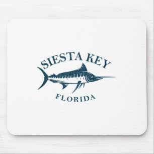 Retro Siesta Key Florida Vintages Fischerboot Mousepad