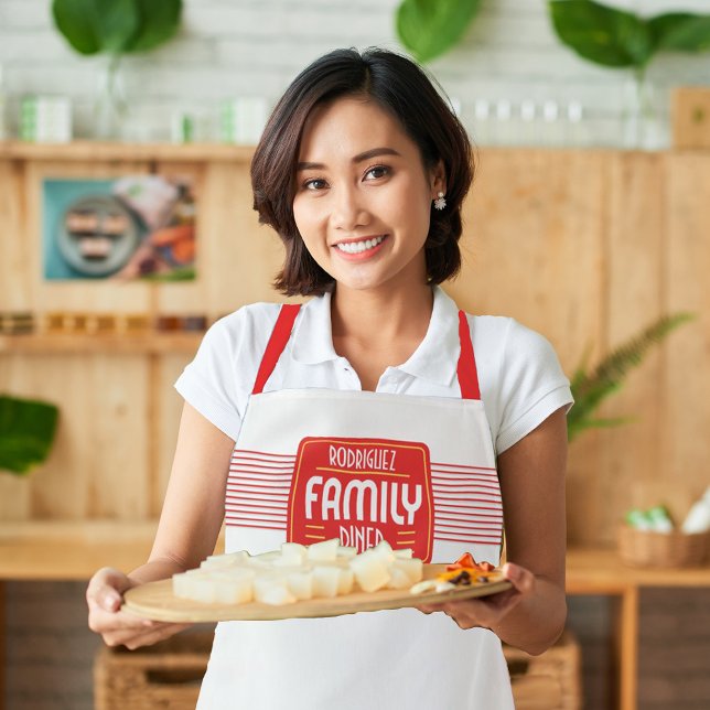 Retro Sign Family Diner Schürze (Von Creator hochgeladen)