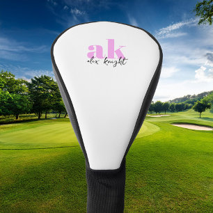 Retro-Signatur-Monogramm Golf Headcover