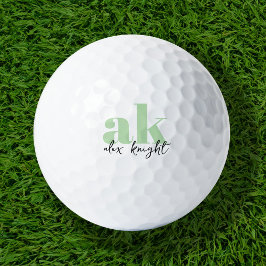 Retro-Signatur-Monogramm Golfball