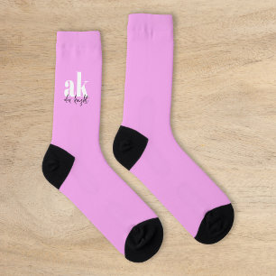 Retro-Signatur-Monogramm Socken