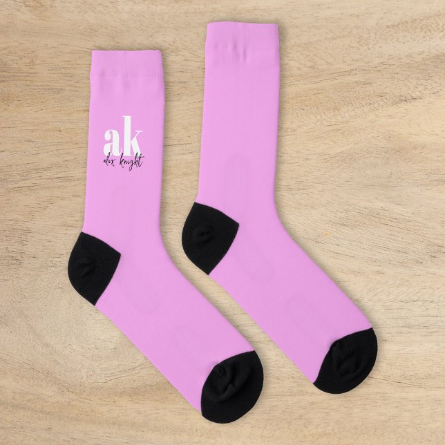 Retro-Signatur-Monogramm Socken (Von Creator hochgeladen)