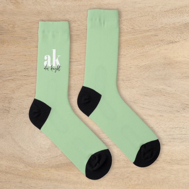 Retro-Signatur-Monogramm Socken (Von Creator hochgeladen)