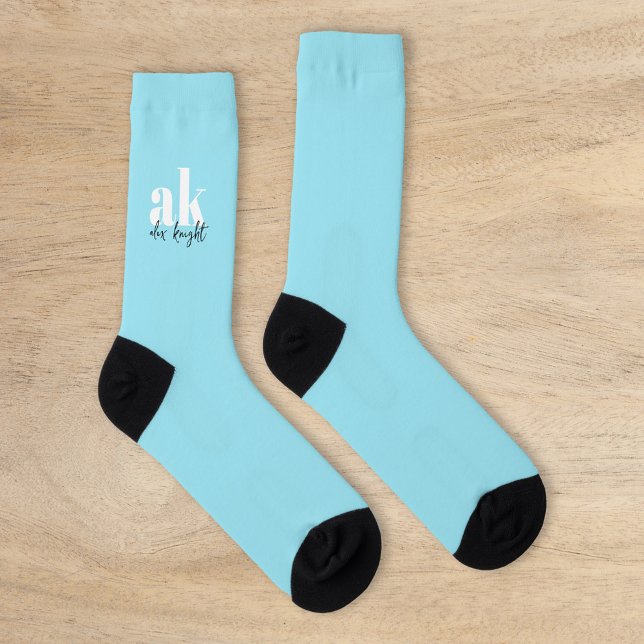 Retro-Signatur-Monogramm Socken (Von Creator hochgeladen)