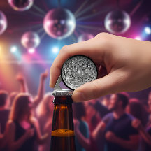Retro-Silber-Disco-Kugel - Party-Spiegelkugel