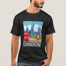 Retro-Silhouette Londons Wahrzeichen