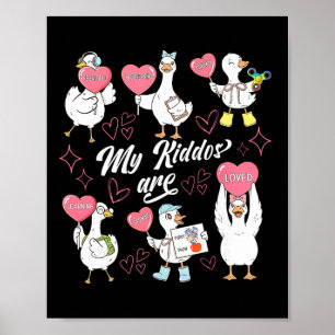 Retro Silly Goose Valentinstag A Applied Behavior  Poster