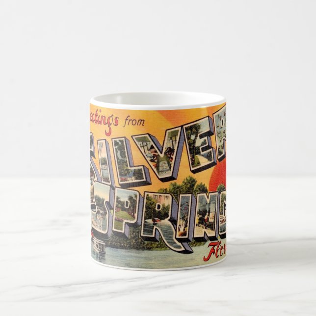 Retro Silver Springs Attraction Kaffeetasse (Mittel)
