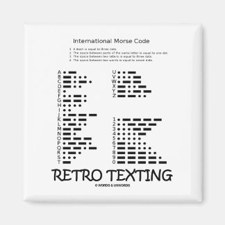 Retro-Sims (Internationaler Morsecode) Magnet