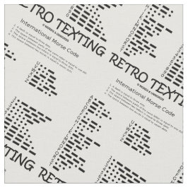 Retro Simse International Morse Code Geek Spaß Stoff