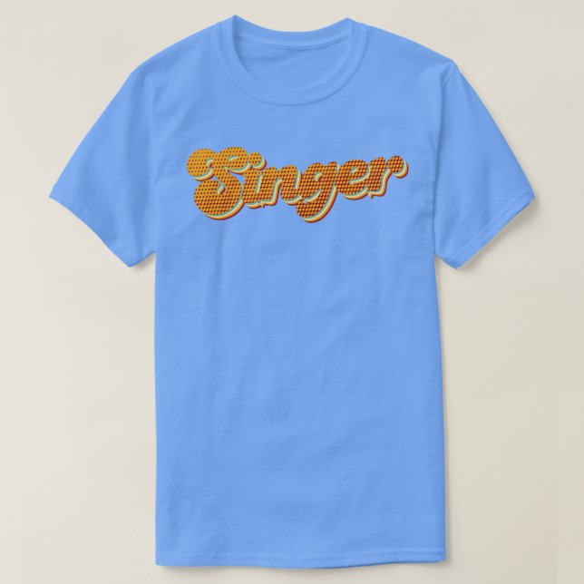 Retro Singer T-Shirt (Design vorne)