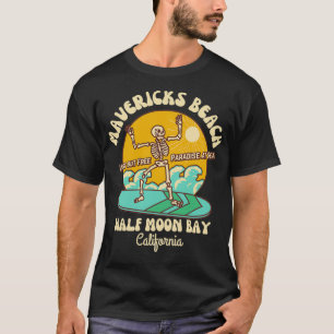 Retro Sixties Mavericks Beach Half Moon Bay Califo T-Shirt