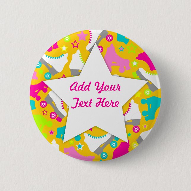 Retro Skate Button (Vorderseite)