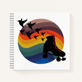 Retro-Skate kostenlos Notizbuch