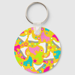 Retro-Skate Schlüsselanhänger