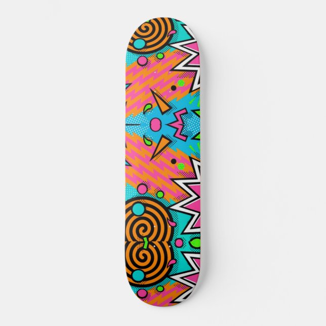 Retro Skateboard (Vorderseite)