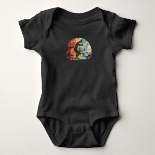 Retro-Skateboard Baby Strampler
