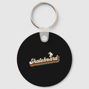 Retro-Skateboard-Grafik für Skateboarder - Skateb Schlüsselanhänger