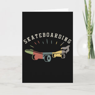 Retro Skateboard Skateboard Skater Skateboarder Sp Karte