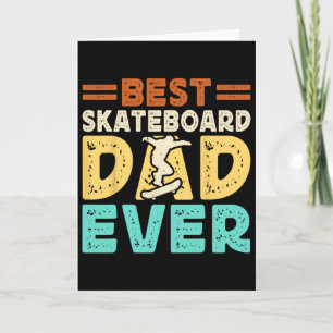 Retro Skateboarding Silhouette Skateboarder Skateb Karte